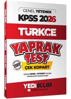 2026 Kpss Gy Türkçe Yaprak Test Yediiklim