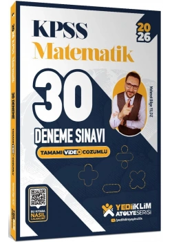 2026 KPSS MATEMATİK 30 DENEME SINAVI VİDEO ÇÖZÜMLÜ YEDİİKLİM