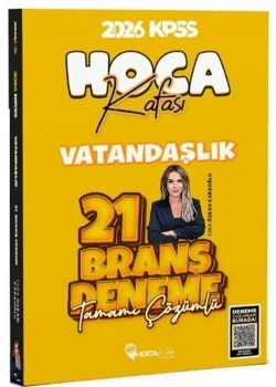2026 Kpss Vatandaşlık 21 Branş Deneme Çözümlü Hoca Kafası