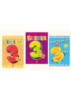3 Yaş Çizgiler Kavramlar Matematik 3 Kitap Set Ren Çocuk