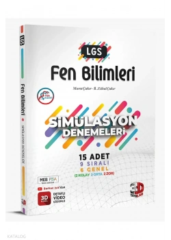 3D 8.SINIF FEN BİLİMLERİ GELİŞİM İZLEME DEĞERLENDİRME SİMÜLASYONLARI