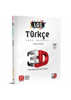3D 8. Sınıf Lgs Türkçe Soru Bankası