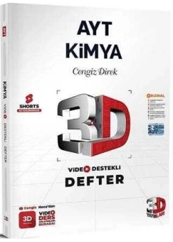 3D Ayt Kimya Video Destekli Defter Cengiz Direk