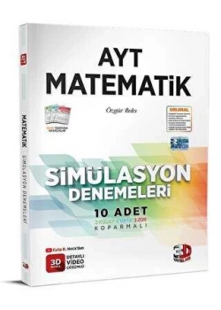 3D Ayt Matematik 10 Simülasyon Denemeleri