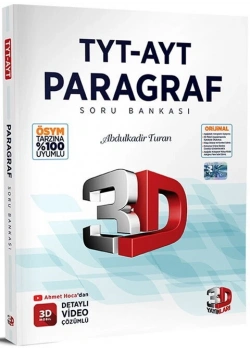 3D Yayınları TYT AYT Paragraf Soru Bankası