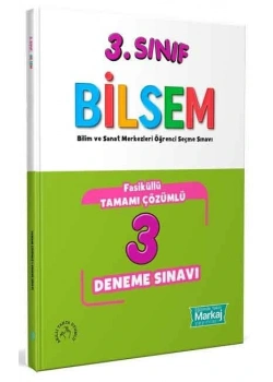 3.Sınıf Bilsem 3 Çözümlü Deneme Bilim Sanat Merkezleri Öğrenci Seçme Sınavı