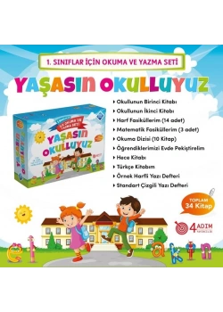 4 Adım İlkokuma Ve Yazma Seti -Yaşasin Okulluyuz