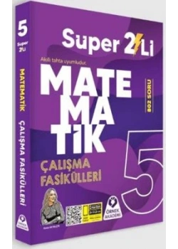 5.Sınıf Matematik Süper 2 li Çalışma Kitabı +8 Denem Örnek akademi