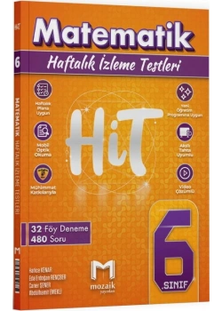 6.SINIF MATEMATİK HAFTALIK İZLEME TESTLERİ MOZAİK