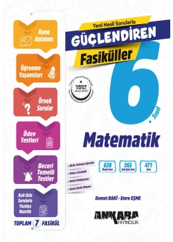 6.Sınıf Güçlendiren Matematik Fasiküller Seti Ankara Yayın