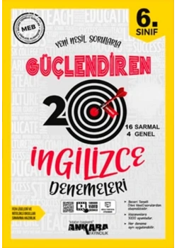 6. Sınıf İngilizce 20 Deneme Ankara Yayın