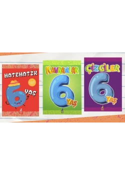 6 Yaş Çizgiler Kavramlar Matematik 3 Kitap Set Ren Çocuk