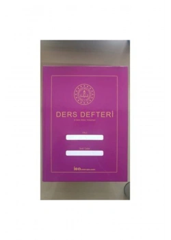 6 Ders Alttan Yoklamalı Kuşe Sert Kapak Ders Defteri  Bordo İea