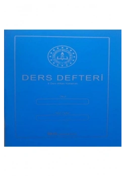 8 Ders Alttan Yoklamalı Pp Kapak Ders Defteri Mavi İea