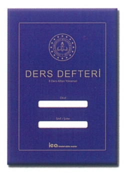 6 Ders Takvimli Pp Kapak Ders Defteri Mavi İea