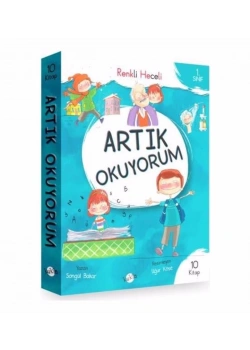 1.Sınıf Artık Okuyorum Renkli Heceli  10 Lu Set   Kukla