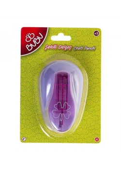 Bu-Bu  Yonca Şekilli Eva Ve Kağıt Delgeç  2 Kod:Bubu-De0008