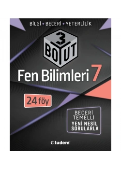 Tudem 7.Sınıf Fen Bilimleri 3 Boyut 24 Föy Bilgi Beceri Yeterlilik