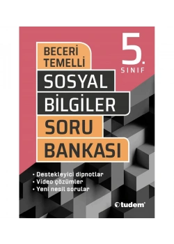 Tudem 5.Sınıf Sosyal Bilgiler Soru Bankası Beceri Temelli