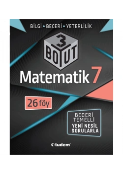 Tudem 7.Sınıf Matematik 3 Boyut 26 Föy Yeni Nesil Sorular