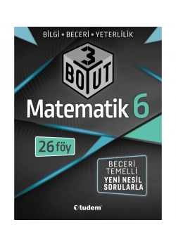 Tudem 6.Sınıf Matematik 3 Boyut Yeni Nesil Sorular