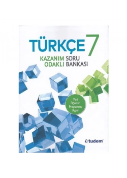 Tudem 7.Sınıf Türkçe Kazanım Odaklı Soru Bankası