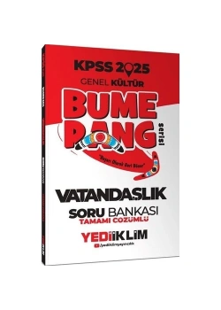 2025 Kpss Gk Bumerang Vatandaşlık Çözümlü Soru Bankası  Yediiklim