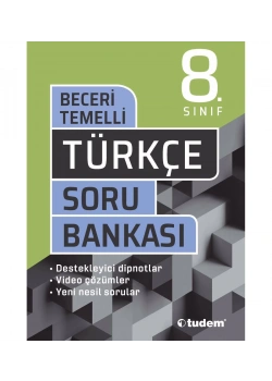 Tudem 8.Sınıf Türkçe Beceri Temelli Soru Bankası