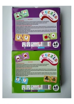 Beceri Zeka Oyunu 3+ Yaş 48 Parça Puzzle Kavramlar 2 Pk2 140