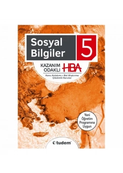 Tudem 5.Sınıf Sosyal Bilgiler Hba  Konu Anlatımlı Çözümlü Soru Bankası