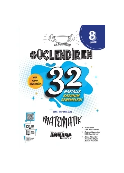 Ankara 8. Sınıf Matematik Güçlendi̇Ren 32 Haftalik Kazanim Denemeleri̇