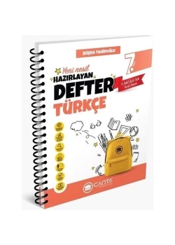 Çanta 7.Sınıf Türkçe Yeni Nesil Hazırlayan Defter