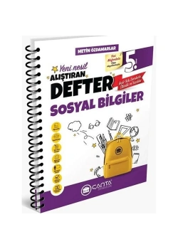 Çanta 5.Sınıf Sosyal Bilgiler Yeni Nesil Alıştıran Defter