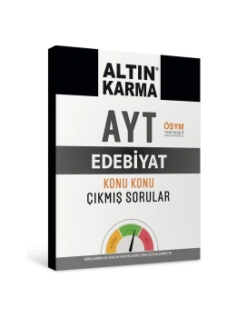 Altın Karma 2025 Ayt Edebi̇Yat Konu Konu Çikmiş Sorular