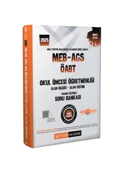 Pegem 2025 Meb-Ags Öabt Okul Öncesi Öğretmenliği Çözümlü Soru Bankası