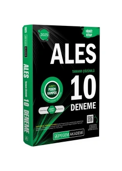 Pegem 2025 Ales Çözümlü 10 Deneme Hibrit Kitap