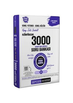 Pegem 2025 Kpss Gy Gk Yapay Zeka Destekli Ezberbozan 3000 Soru Bankası