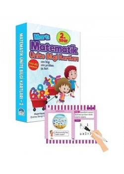 Martı 2.Sınıf Matematik Ünite Bilgi Kartları Yaz Sil Kalemli