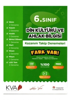 Kva 6.Sınıf Din Kültürü Kazanım Takip Denemeleri  Koray Varol Akademi
