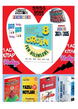 Gama Orjin 8.Sınıf Fen Bilimleri Konu Özetli Soru Bankası