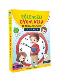 Eğlenceli Oyunlarla İlk Okuma Kitaplarım 10 Kitap Set  Mavi Kirpi