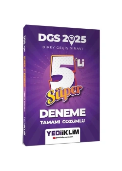 2025 Dgs Siper 5 Çözümlü Deneme  Yediiklim