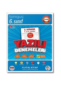 Tonguç 6.Sınıf 2.Dönem Yazılı Denemeleri Fijital Kitap