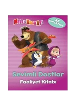 Maşa İle Koca Ayı Sevimli Dostlar Çıkartmalı Faaliyet Kitabı  Doğan