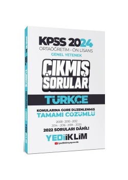 Kpss 2024 Ortaöğretim Önlisans Gy Türkçe Çıkmış Sorular  Yediiklim