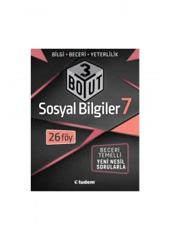 Tudem 7.Sınıf Sosyal Bilgiler 3 Boyut 26 Föy Bilgi Beceri Yeterlilik