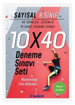Tudem 8.Sınıf Sayısal 10X40 Deneme Sınavı Seti