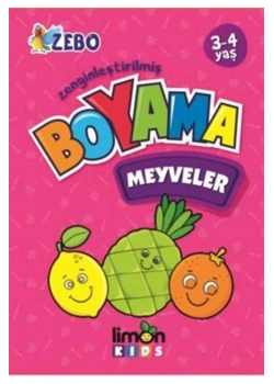 Boyama Meyveler 3-4 Yaş Limon  Kids