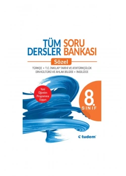 Tudem 8.Sınıf Sözel Tüm Dersler Soru Bankası