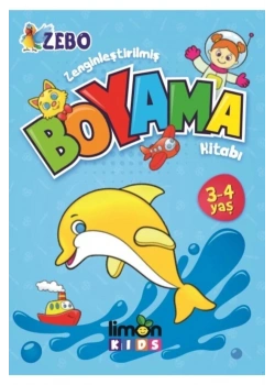 Zebo Boyama Kitabı 3-4 Yaş Limon Kids